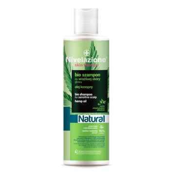 NIVELAZIONE Skin Therapy Natural BIO Szampon do wrażliwej skóry głowy, olej konopny 300 ml