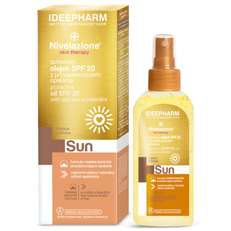 NIVELAZIONE Skin Therapy SUN Ochronny olejek SPF 20 z  przyspieszaczem opalania SPF 20 150 ml 