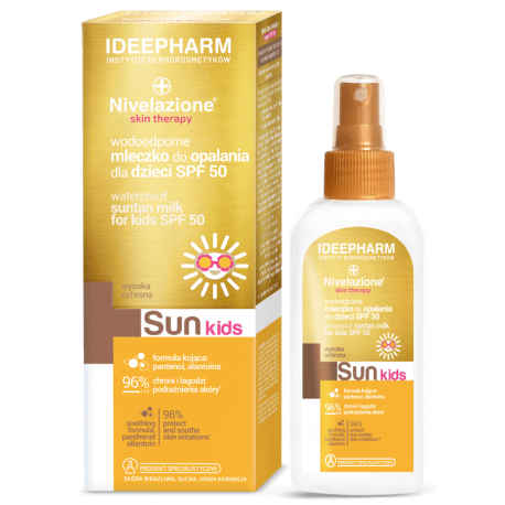 NIVELAZIONE Skin Therapy SUN Wodoodporne mleczko do opalania dla dzieci SPF 50 