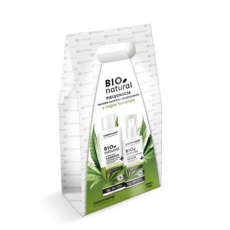bioNatural Zestaw Pielęgnacja włosów ( bioNatural szampon 400ml + bioNatural serum do włosów 200ml)