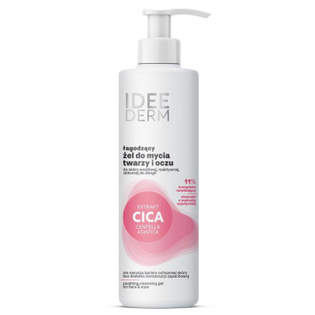 IDEE DERM Łagodzący żel do mycia twarzy i oczu, 220 ml