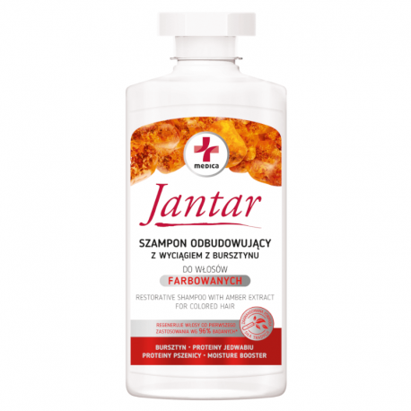 Jantar medica Szampon odbudowujący z wyciągiem z bursztynu, 330 ml