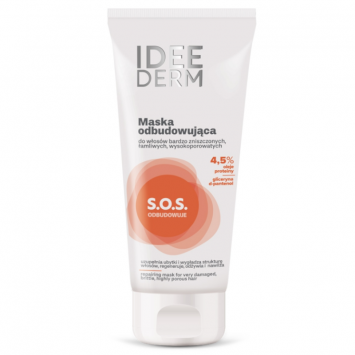 IDEE DERM Maska odbudowująca do włosów wysokoporowatych, 200 ml